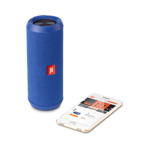 JBL Flip 3 - Blue - Splashproof portable Bluetooth speaker with powerful sound and speakerphone technology - Detailshot 1