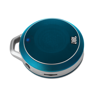 JBL Micro Wireless - Blue - Mini Portable Bluetooth Speaker - Hero