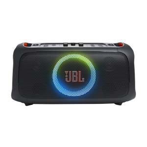 JBL PartyBox On-the-Go Essential - Black - Portable party speaker with built-in lights and wireless mic - Front