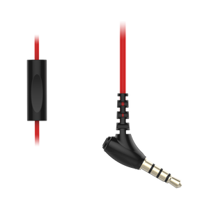 JBL Inspire 300 - Black / Red - In-ear, sport headphones with Twistlock™ Technology. - Detailshot 4
