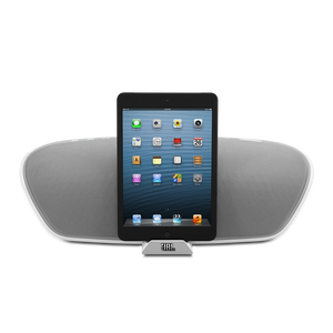 JBL OnBeat Venue Lightning - White - Wireless iPhone 4 and iPad speaker dock - Hero