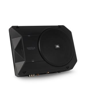 BassPro SL - Black - Powered, 8" (200mm) car audio under seat woofer system - Detailshot 5