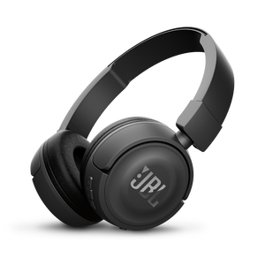 JBL T450BT - Black - Wireless on-ear headphones - Hero