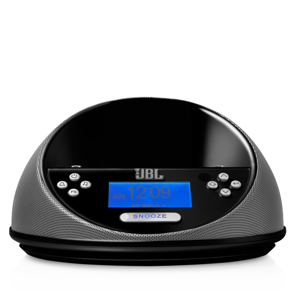 JBL ON TIME MICRO - Black - Loudspeaker dock and clock radio - Hero