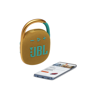 JBL Clip 4 - Yellow - Ultra-portable Waterproof Speaker - Detailshot 1