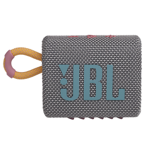 JBL Go 3 - Grey - Portable Waterproof Speaker - Front