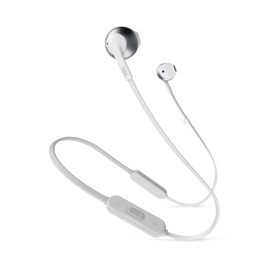 JBL Tune 205BT - Silver - Wireless Earbud headphones - Hero