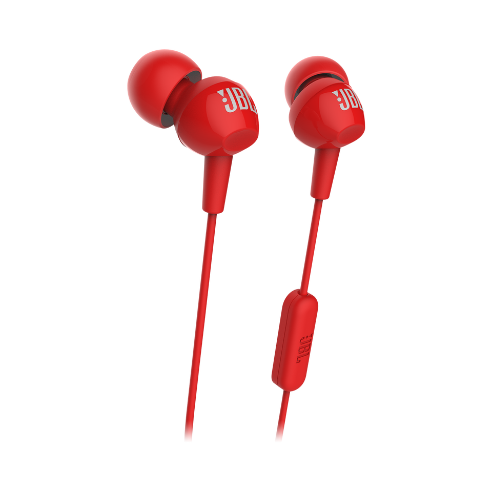 C150SI - Red - JBL C150SI In Ear Headphones - Hero