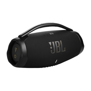 JBL Boombox 3 Wi-Fi - Black - Powerful Wi-Fi and Bluetooth portable speaker - Hero
