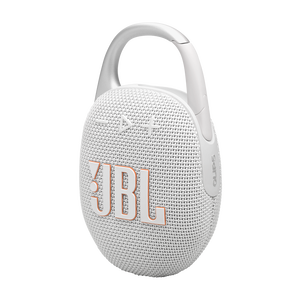 JBL Clip 5 - White - Ultra-portable waterproof speaker - Detailshot 1