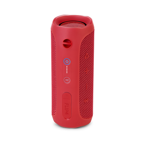 JBL Flip 4 - Red - A full-featured waterproof portable Bluetooth speaker with surprisingly powerful sound. - Back