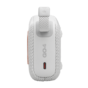 JBL Go 4 - White - Ultra-Portable Bluetooth Speaker - Left