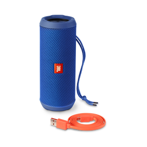 JBL Flip 3 - Blue - Splashproof portable Bluetooth speaker with powerful sound and speakerphone technology - Detailshot 4