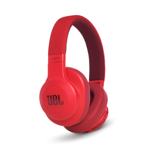 JBL E55BT - Red - Wireless over-ear headphones - Detailshot 2