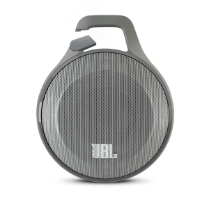 JBL Clip - Grey - Ultra portable rechargeable Bluetooth speaker with carabiner - Hero