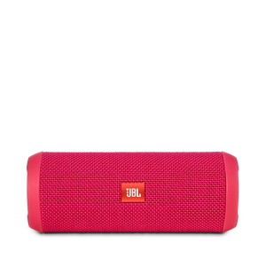 JBL Flip 3 - Pink - Splashproof portable Bluetooth speaker with powerful sound and speakerphone technology - Front