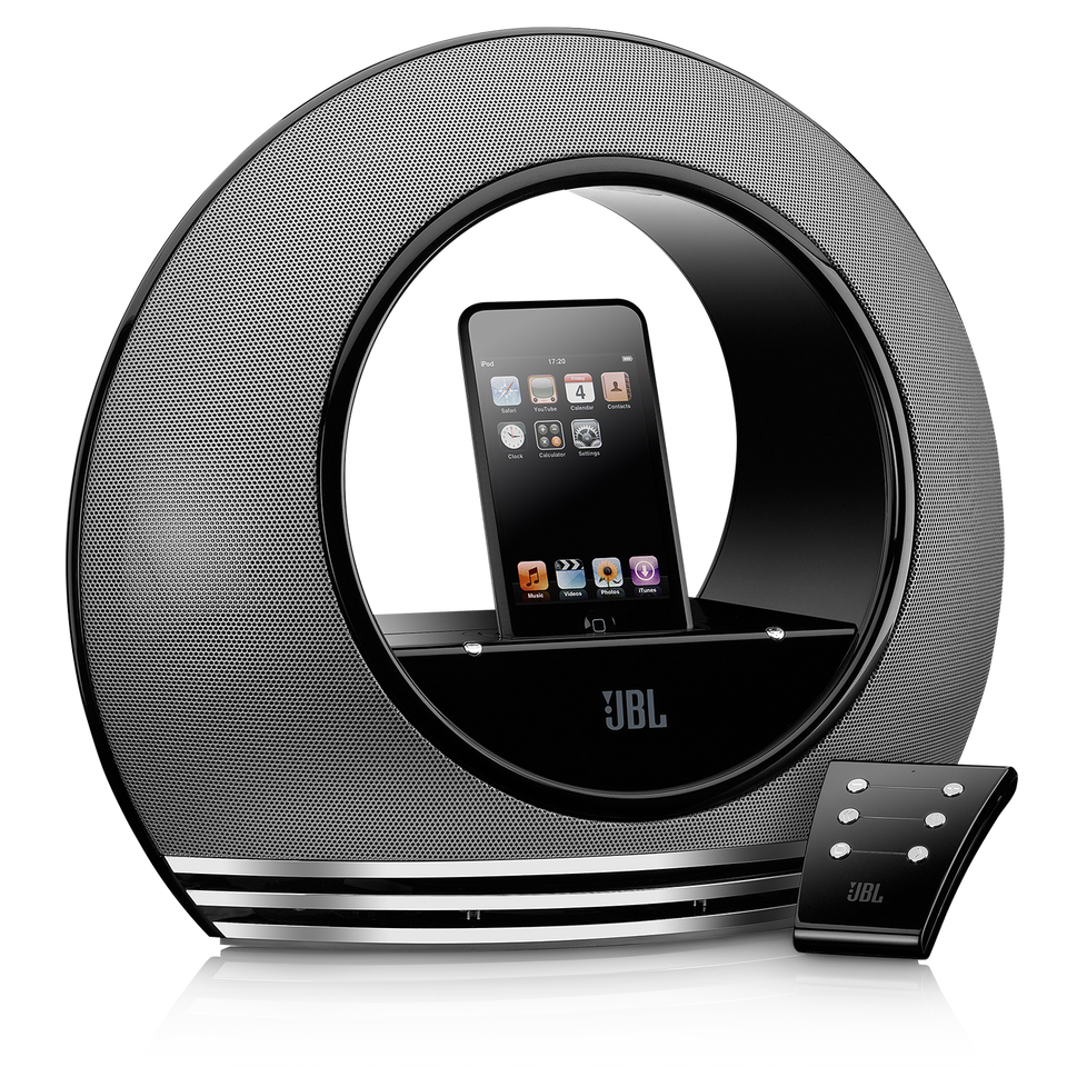RADIAL - Black / Silver - High-performance loudspeaker dock for iPod - Hero