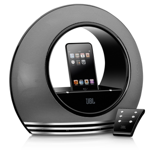 RADIAL - Black / Silver - High-performance loudspeaker dock for iPod - Hero
