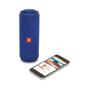 JBL Flip 4 - Blue - A full-featured waterproof portable Bluetooth speaker with surprisingly powerful sound. - Detailshot 2