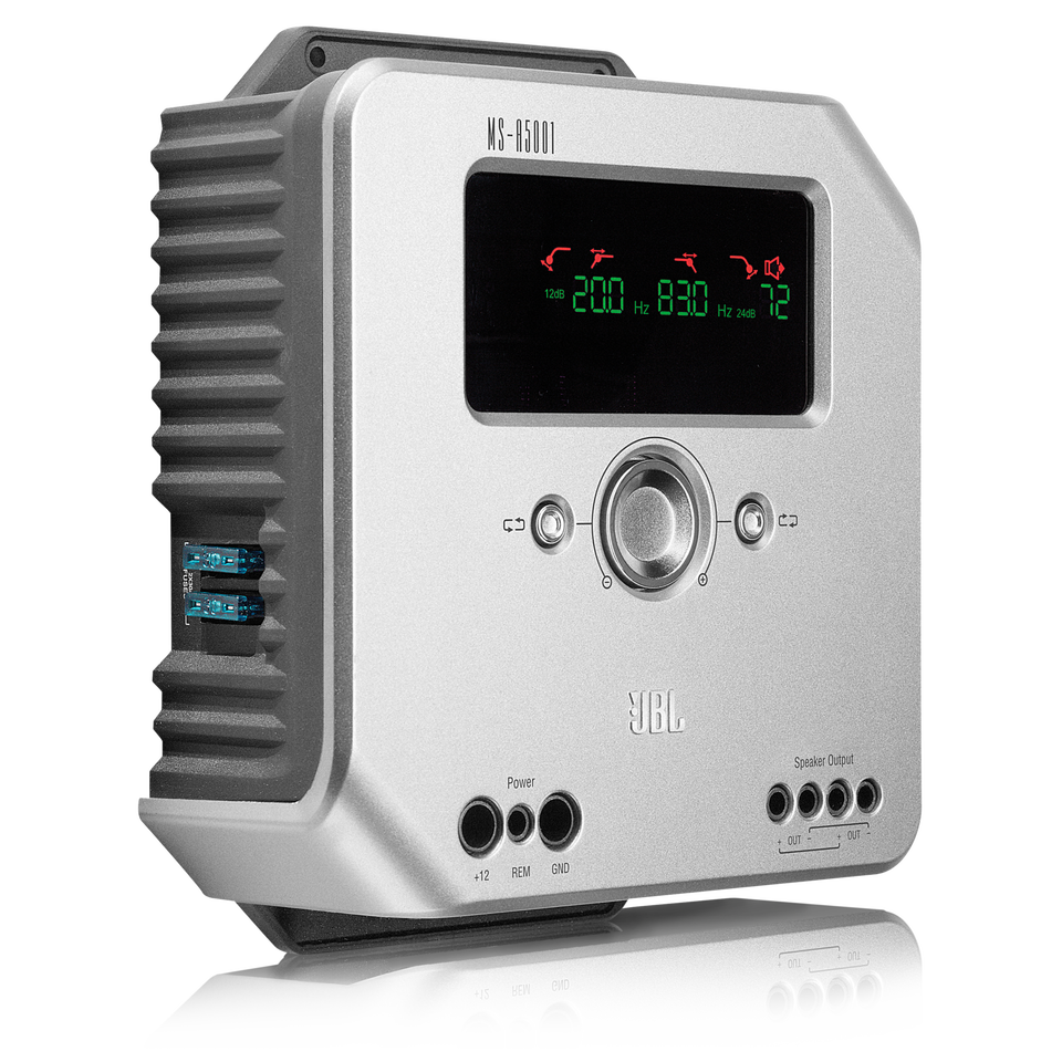 MS A5001 - Silver - 1-channel subwoofer amplifier (500 watts x 1) - Hero
