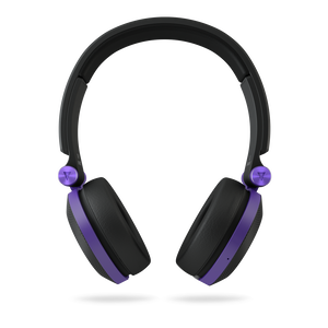 Synchros E40BT - Purple - On-ear, Bluetooth headphones with ShareMe music sharing - Front
