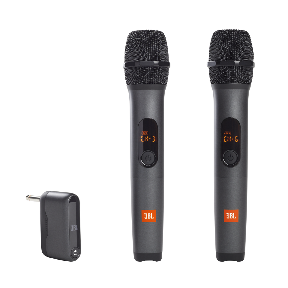 JBL Wireless Microphone Set - Black - Wireless two microphone system - Hero