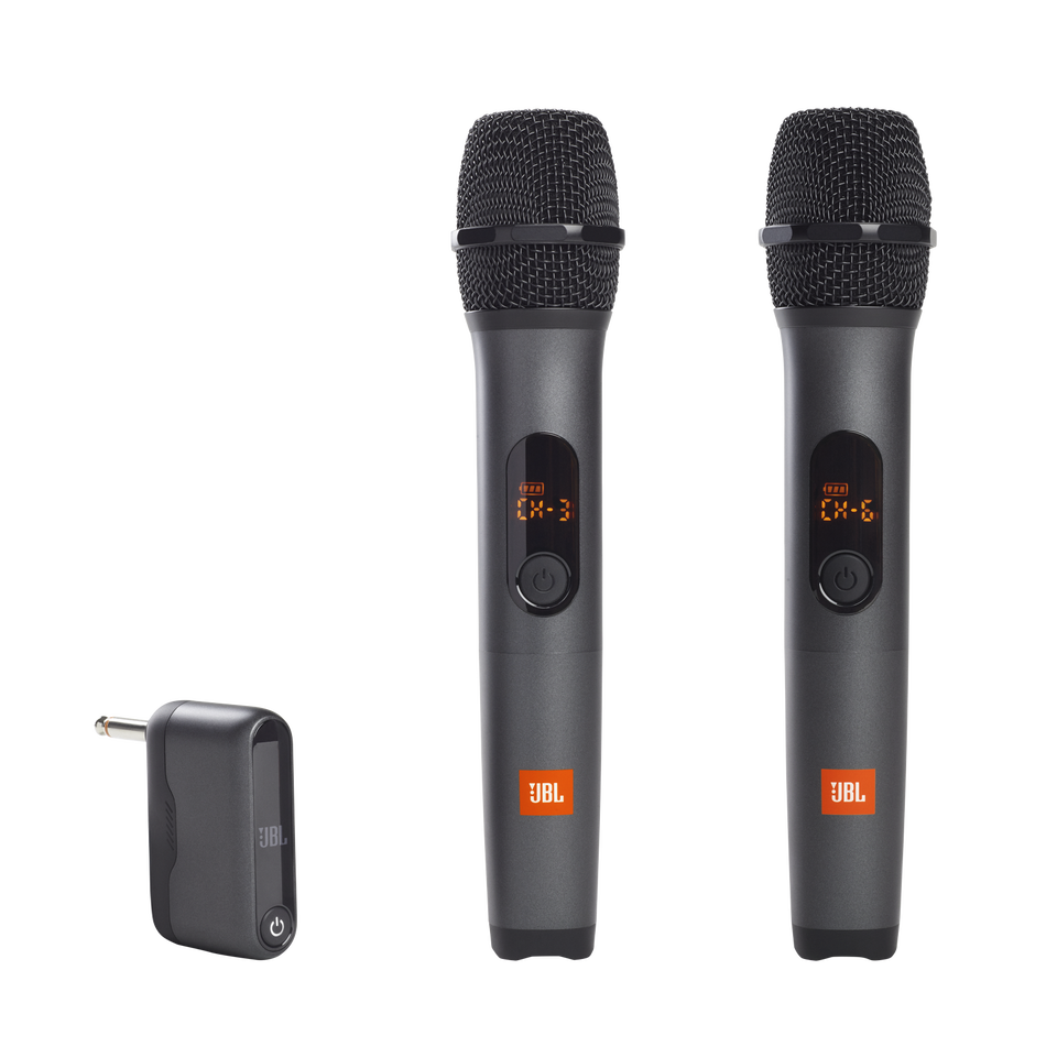 JBL Wireless Microphone Set - Black - Wireless two microphone system - Hero