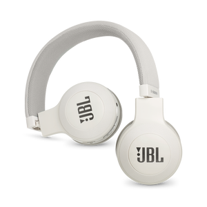 JBL E45BT - White - Wireless on-ear headphones - Detailshot 1