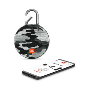 JBL Clip 3 - Black/White Camouflage - Portable Bluetooth® speaker - Detailshot 1