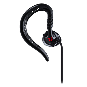 Focus® - Black - Behind-the-ear, sport earphones feature TwistLock® Technology. - Detailshot 1