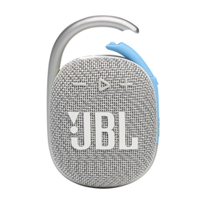 JBL Clip 4 Eco - White - Ultra-portable Waterproof Speaker - Front