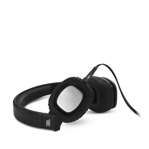 J55 - Black - High-performance On-Ear Headphones with Rotatable Ear-cups - Hero