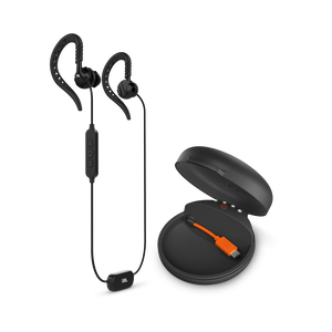 JBL Focus 700 - Black - In-Ear Wireless Sport Headphones with charging case - Hero