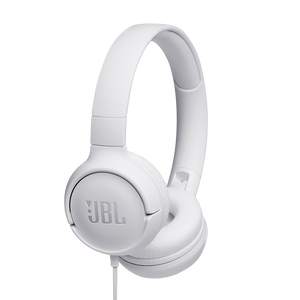 JBL Tune 500 - White - Wired on-ear headphones - Hero
