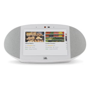 JBL LINK VIEW - White - JBL legendary sound in a Smart Display with the Google Assistant. - Front