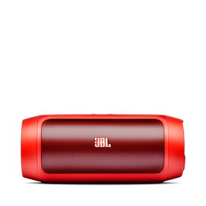 JBL Charge 2 - Red - Portable Bluetooth speaker with massive battery to charge your devices - Front