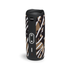 JBL Flip 5 - BlackWhite/Brown Camo - Portable Waterproof Speaker - Back
