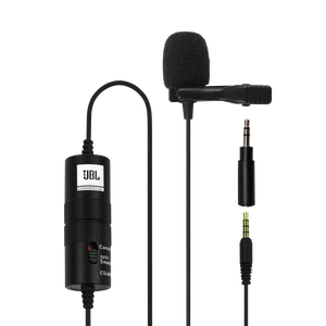JBLCSLM20B - Black - Battery-Powered Lavalier Microphone - Hero