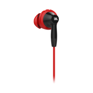 JBL Inspire 300 - Black / Red - In-ear, sport headphones with Twistlock™ Technology. - Detailshot 1
