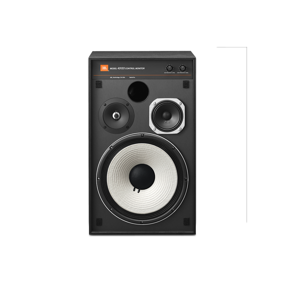 4312D - Black - 100-watt, 12” (300mm) three-way studio monitor designed for audiophile-quality sound - Hero