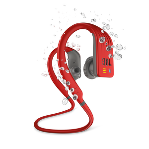 JBL Endurance DIVE - Red - Waterproof Wireless In-Ear Sport Headphones with MP3 Player - Hero