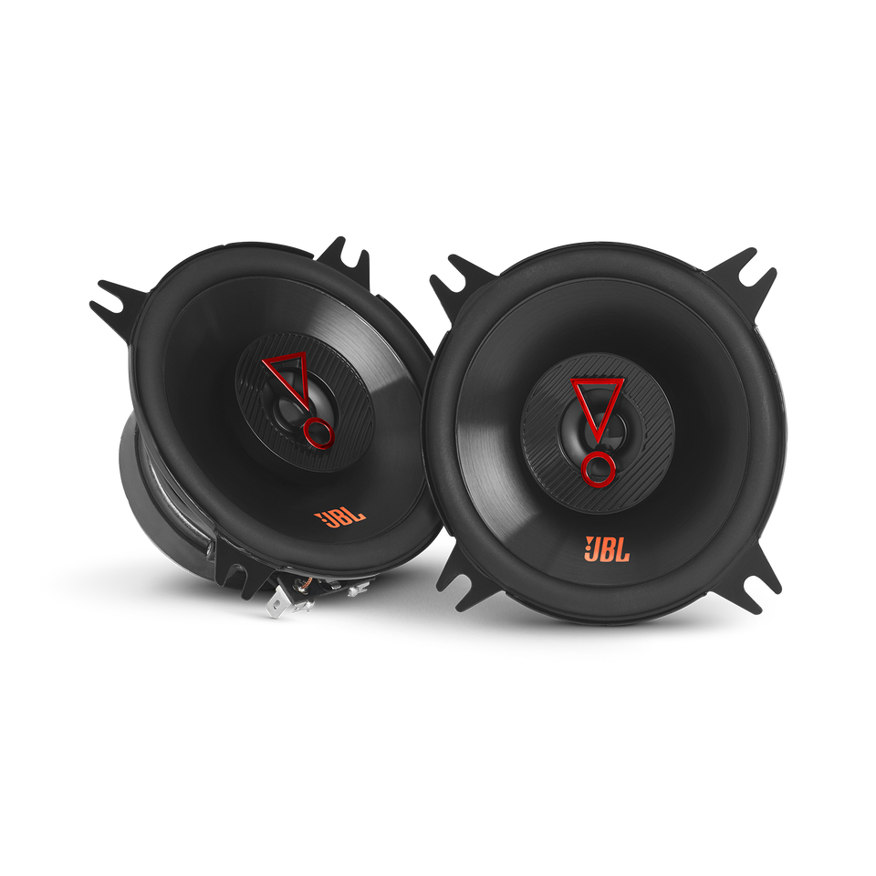 Stage3 427F - Black - 4" (100mm) 2-Way coaxial car speaker for factory upgrade without grille - Hero