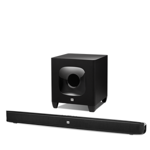 JBL Cinema SB400 - Black - 120-watt, wireless Cinema soundbar and subwoofer - Hero
