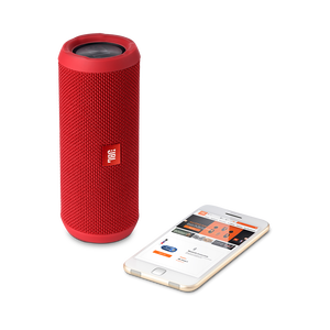 JBL Flip 3 - Red - Splashproof portable Bluetooth speaker with powerful sound and speakerphone technology - Detailshot 2