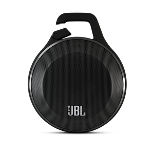 JBL Clip - Black - Ultra portable rechargeable Bluetooth speaker with carabiner - Hero