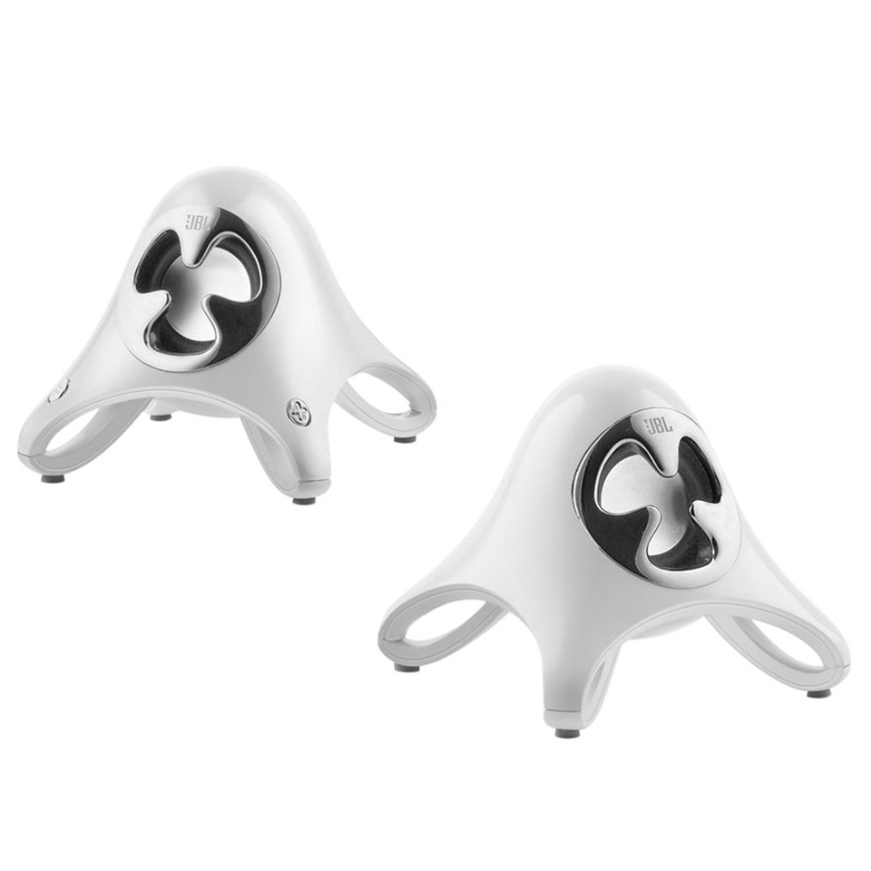 Creature III - White - Self-powered Multimedia Computer Speakers & Subwoofer - Hero