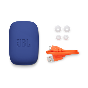 JBL Endurance JUMP - Blue - Waterproof Wireless Sport In-Ear Headphones - Detailshot 4