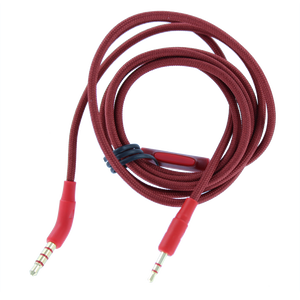 Audio cable, E35 E45BT E55 - Red - Audio cable 130 cm - Hero