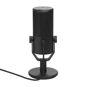 JBL Quantum Stream Studio - Chrome - Quad pattern premium USB microphone for streaming, recording and gaming - Back