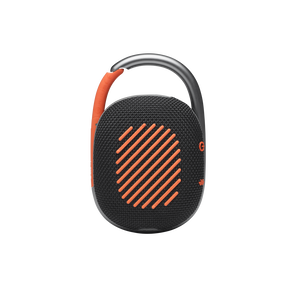 JBL Clip 4 - Black / Orange - Ultra-portable Waterproof Speaker - Back
